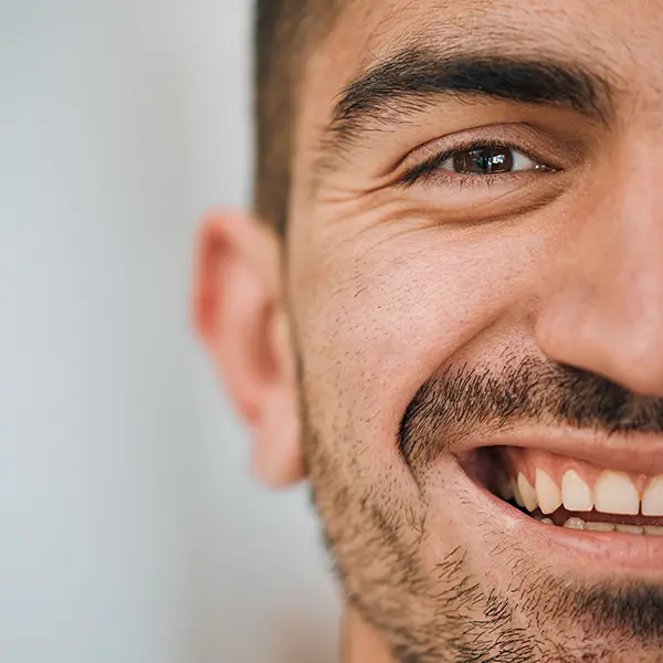 Visage d'un homme